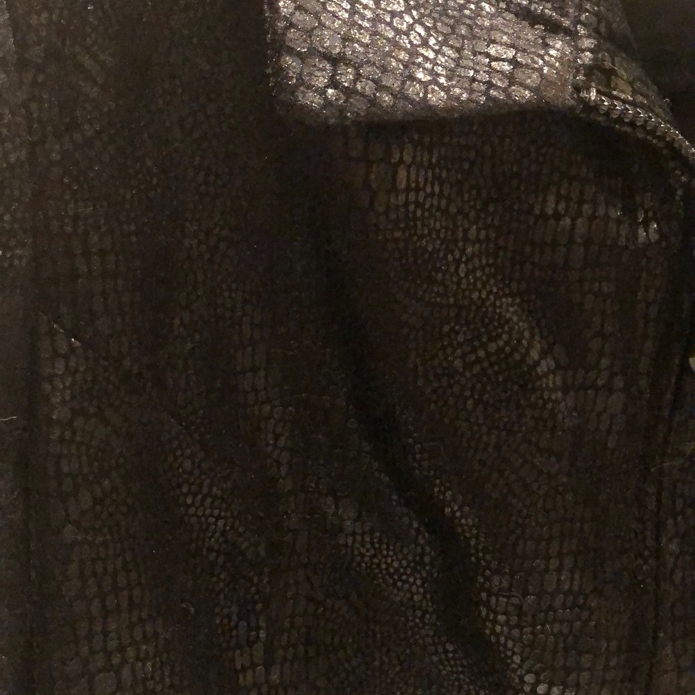 Cache Black Faux Snake Print Jacket - image 3